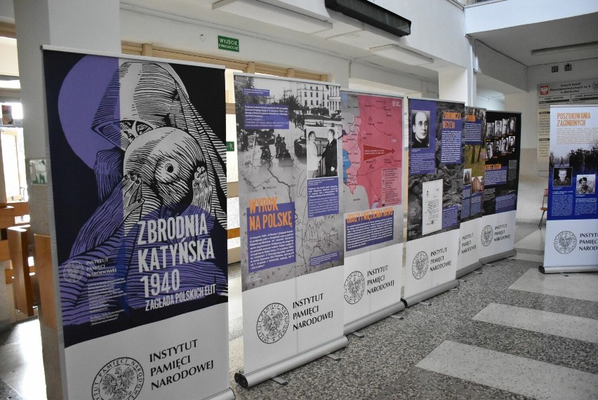 Wystawa w ZST Malbork o zbrodni katyńskiej