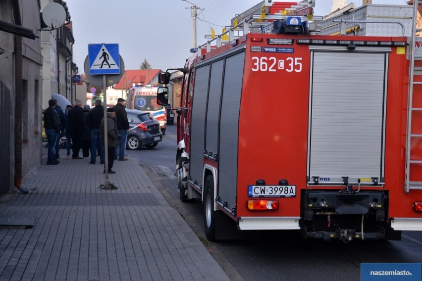 Wypadek w Brześciu Kujawskim. 7 osób poszkodowanych [zdjęcia]