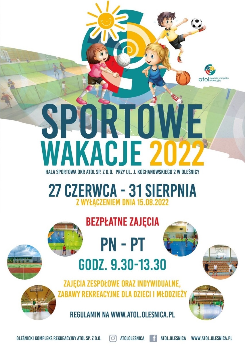 Sportowe wakacje w OKR ATOL. Kto może wziąć udział w zajęciach?