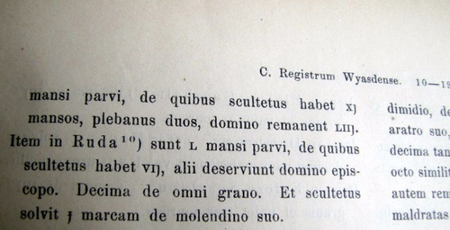 Fragment Codex Diplpmaticus Silesiae