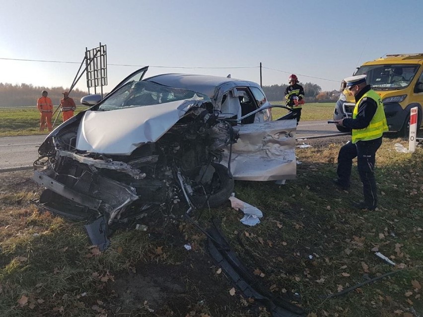 Wypadek w Srocku. Droga zablokowana