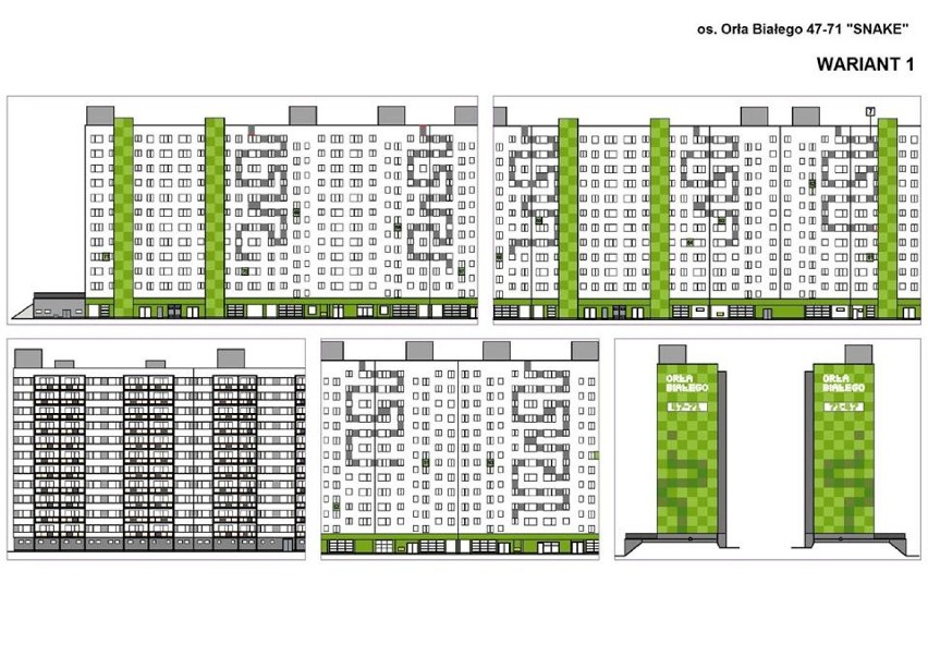 Oto warianty projektów nowych elewacji przedstawionych przez...