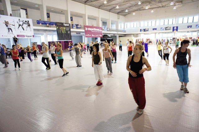 Poznaniacy trenują fitness na targach Fit-Expo