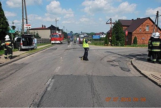 Wypadek w Koszęcinie