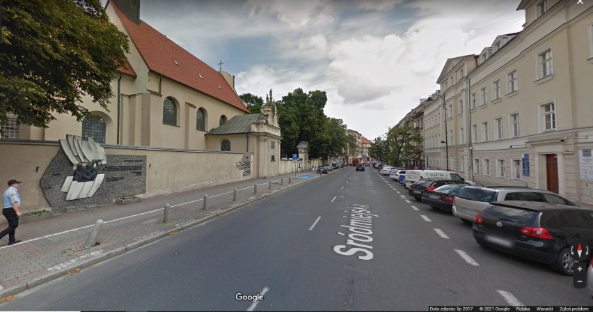 Śródmieście Kalisza w Google Street View