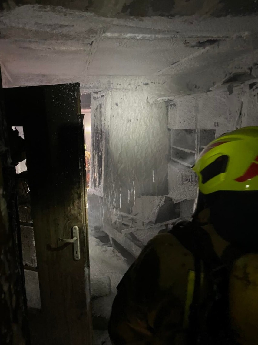 W sobotę miał miejsce pożar budynku przy ulicy Żeromskiego w Choczu