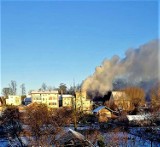 Sławno: Pożar na ul. Gdańskiej - WIDEO Czytelniczki