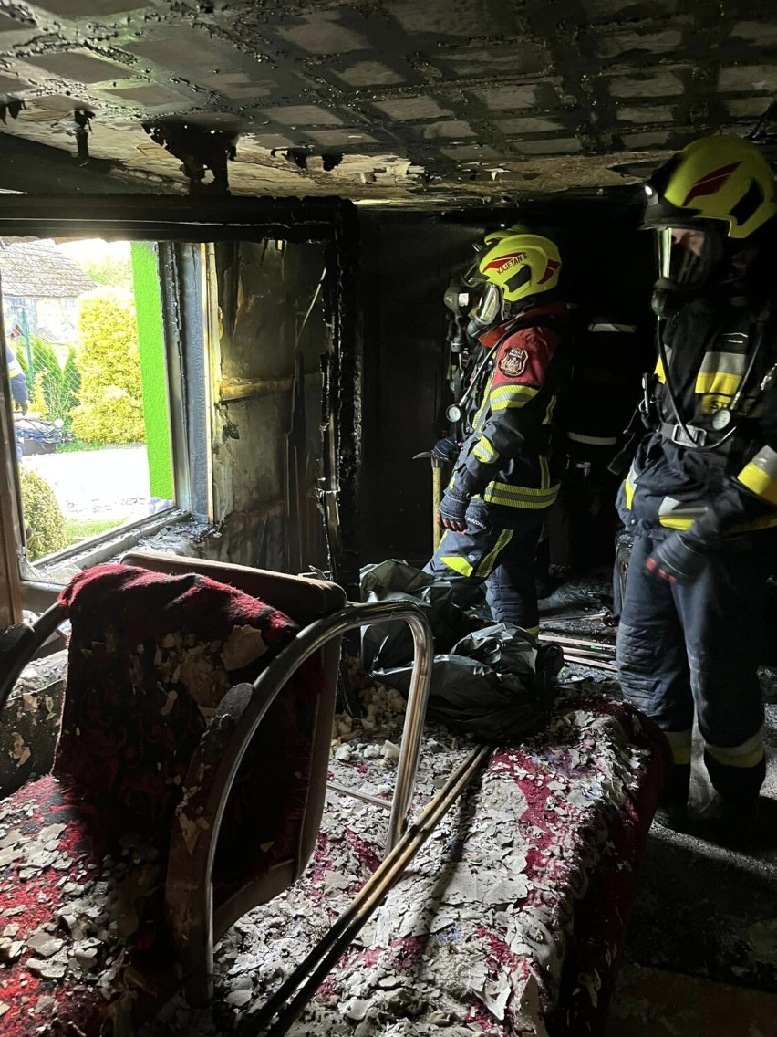 21 maja wybuchł pożar budynku mieszkalnego jednorodzinnego w...