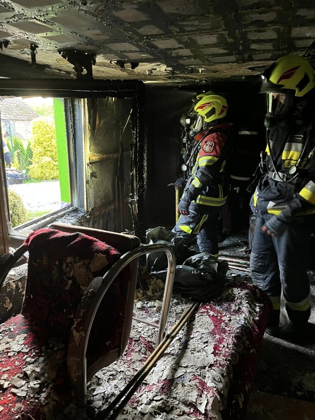 21 maja wybuchł pożar budynku mieszkalnego jednorodzinnego w miejscowości Owczegłowy