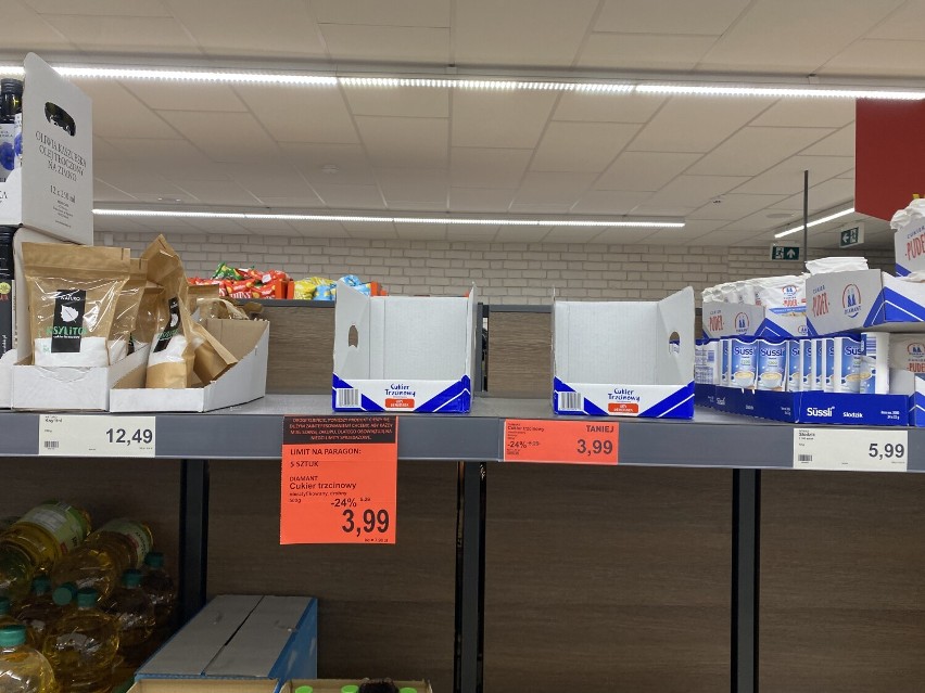 Brak cukru i limity w marketach w Olkuszu