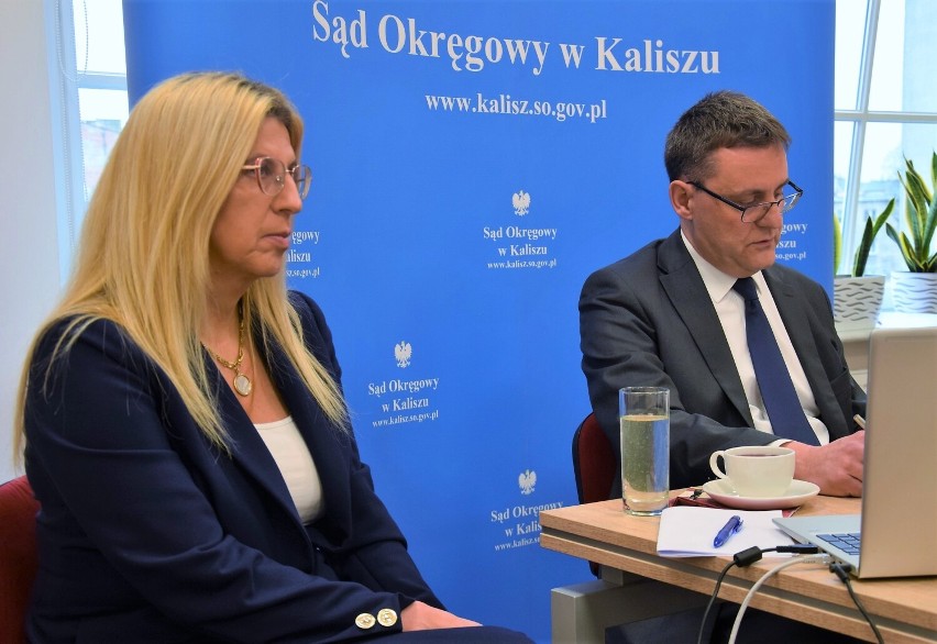 Aneta Tomaszewska, dyrektor Sądu Okręgowego w Kaliszu oraz...