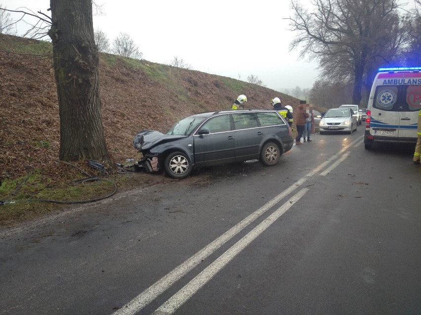 Wypadek w Plesewie w powiecie grudziądzkim. Samochód uderzył...