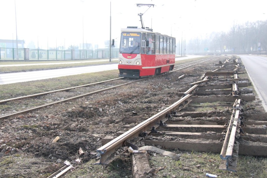 Trwa remont torowiska tramwajowego w Będzinie