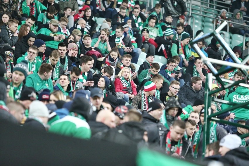 Śląsk Wrocław - Lechia Gdańsk. Kibice wspólnie na meczu...