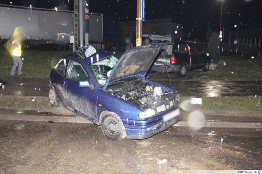 Wypadek w Białymstoku. Zginęły dwie osoby [zdjęcia]