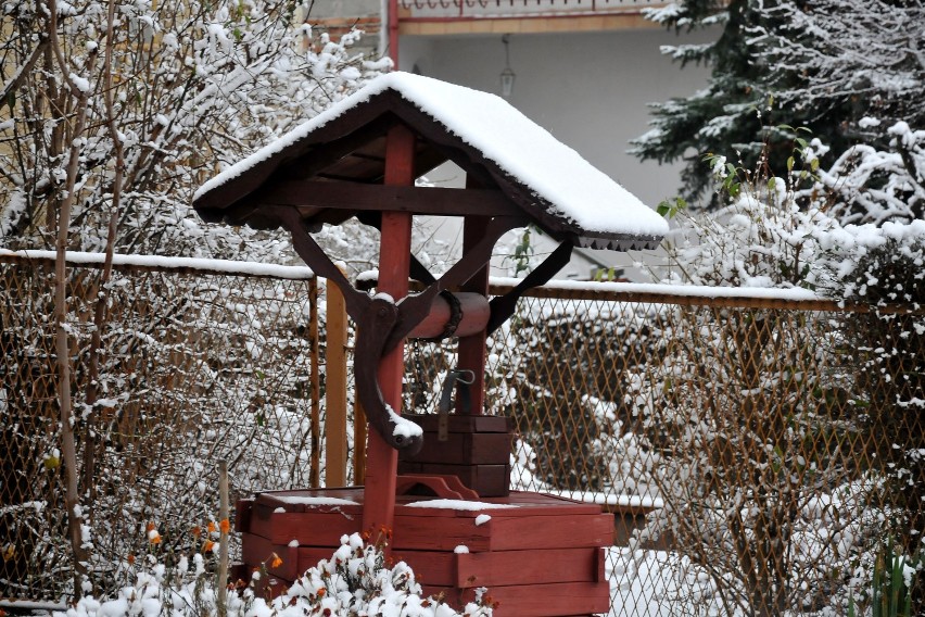 Pierwszy śnieg w Jaśle.