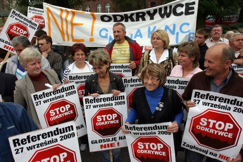 Protest przeciwko budowie kopalni węgla brunatnego w regionie legnickim, zobaczcie zdjęcia