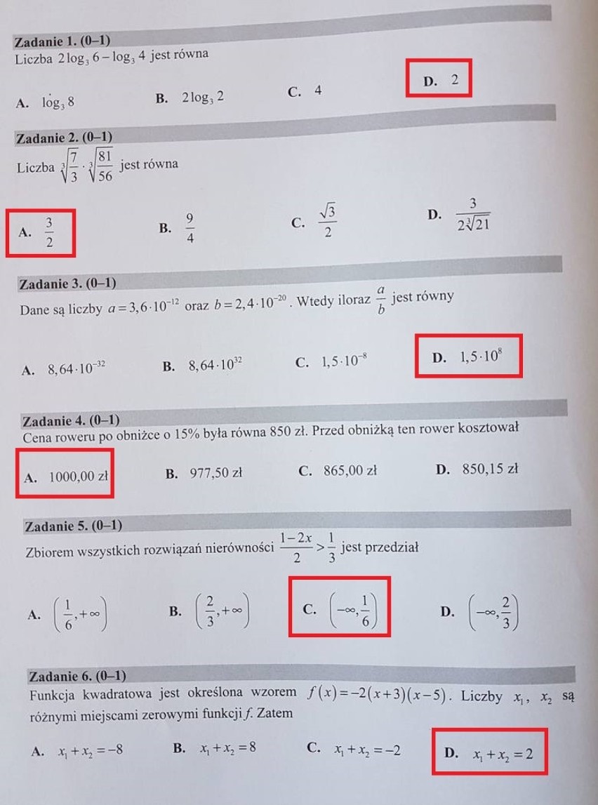 Matura z matematyki 2018 - rozwiązane arkusze CKE