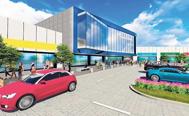 Wizualizacja nowego obiektu, który prezentuje na swojej stronie Acteeum Group - centrum handlowe ma powstać w rejonie ul. Władysława IV w pobliżu węzła S6