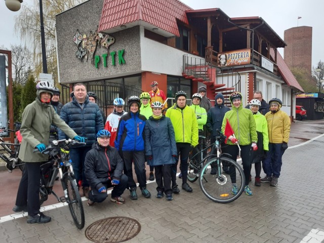 Klub Turystki Rowerowej "Goplanie" przy Nadgoplańskim Oddziale PTTK w Kruszwicy był organizatorem rajdu turystycznego "Wiosna w lesie"
