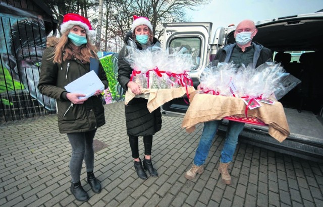 Wręczenie upominków odbyło się w hospicjum przy ul. Zdobywców Wału Pomorskiego 80