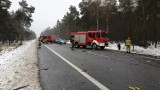 Tragiczny wypadek na DK 91. Auto zderzyło się z tirem. Nie żyje kierowca osobówki [zdjęcia]