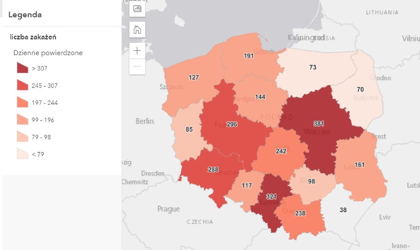 Małopolska zachodnia. Zmarła jedna osoba z COVID 19. Zdiagnozowano 36 nowych przypadków zakażenia koronawirusem