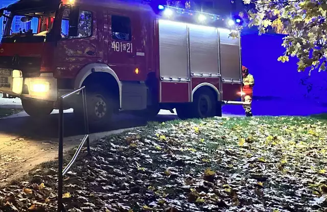 Przy ul. Sportowej w Łazieńcu zapaliły się dwa samochody osobowy i ciężarowy.
