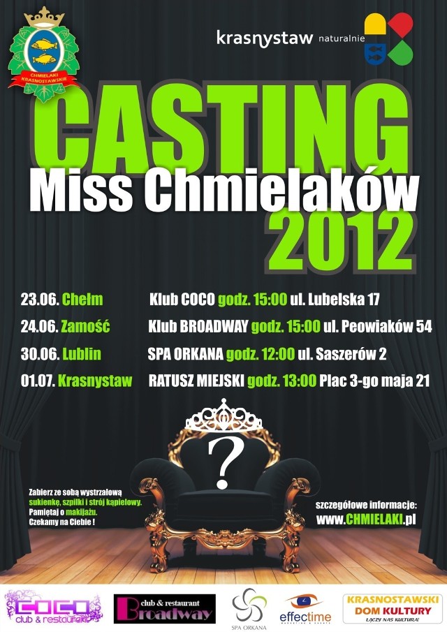 Zostań Miss Chmielaków 2012.