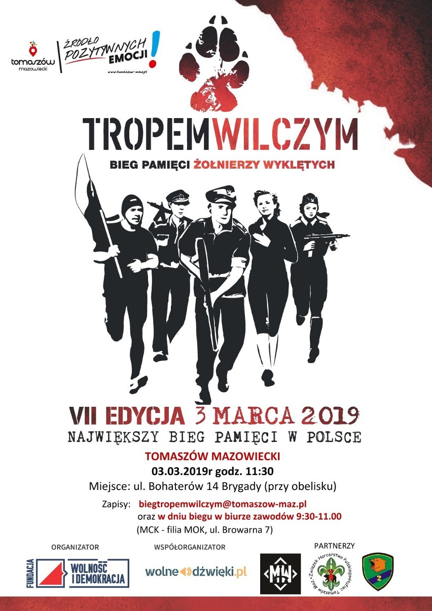 Bieg pamięci żołnierzy wyklętych "Tropem wilczym" w Tomaszowie już 3 marca