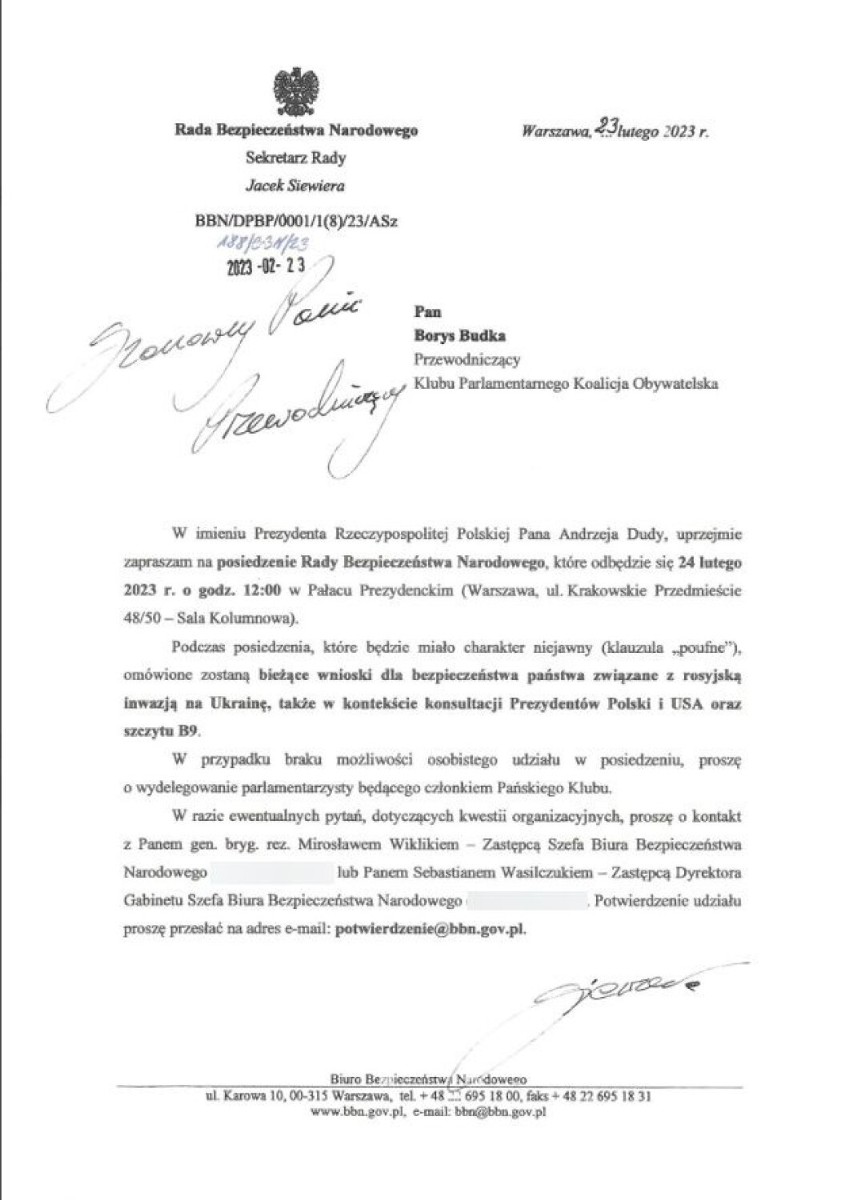 Skandal polityczny z udziałem polityka Platformy Obywatelskiej. Borys Budka opublikował numery telefonów do szefów BBN
