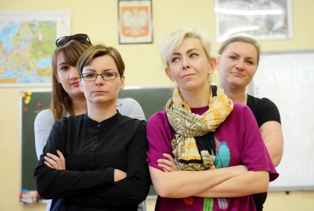 Nauczycielki Julia Budziszewska-Mroczkowska, Agnieszka Skrzypczak, Kamila Bogusz  i Kamila Jagiełowicz