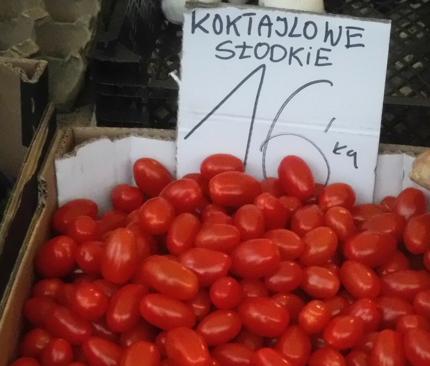 Pomidory koktajlowe były w cenie 16 złotych za kilogram