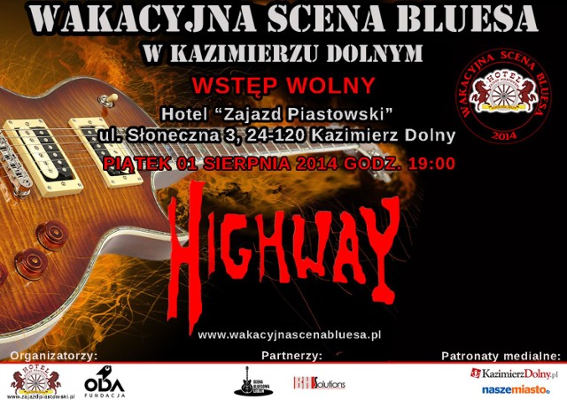 Wakacyjna Scena Bluesa: Koncert zespołu Highway