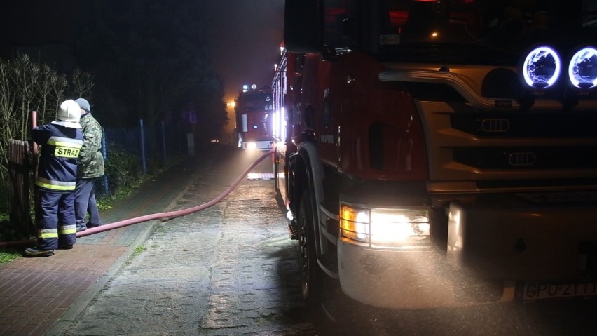Pożar we Władysławowie 23.11.2016