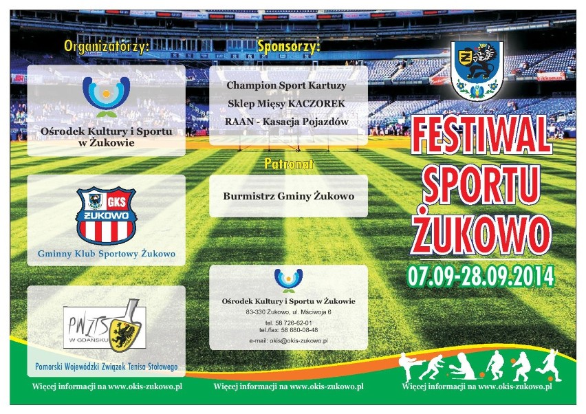 Festiwal Sportu Żukowo 2014 - program