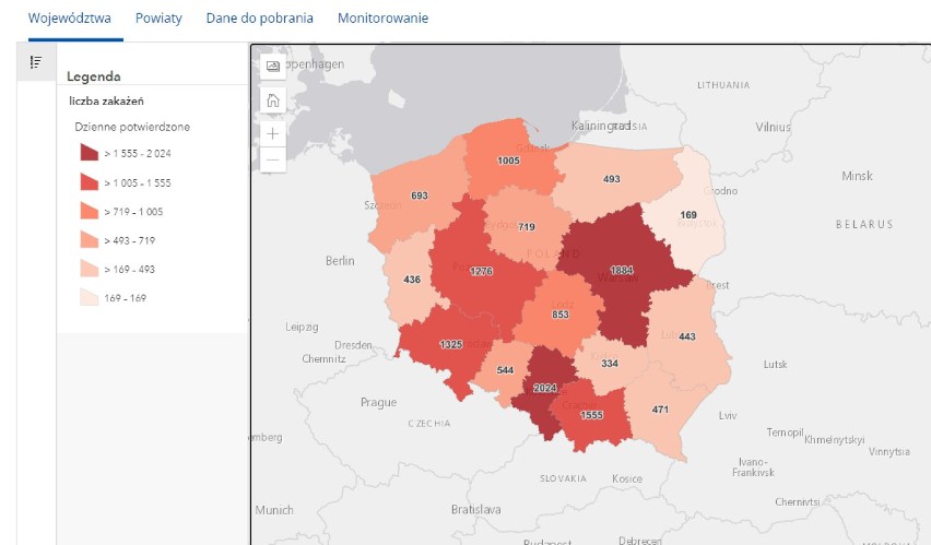 Raport koronawirusowy. W każdym z powiatów Małopolski zach. są przypadki śmiertelne. Ciągle dużo zachorowań