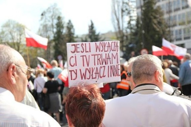 Marsz w obronie TV Trwam 21 kwietnia - arch. mm