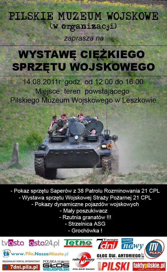 Wystawa sprzętu wojskowego w Leszkowie i na Placu Zwycięstwa