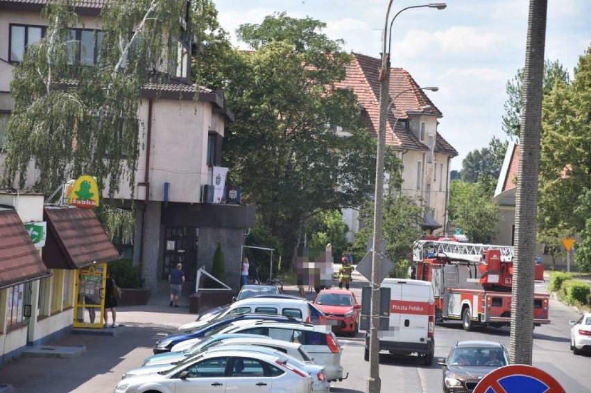 Straż pożarną  wezwano do banku PKO w Wągrowcu  [ZDJĘCIA, FILM] 