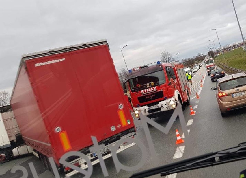 Wypadek na autostradzie w Zgorzelcu