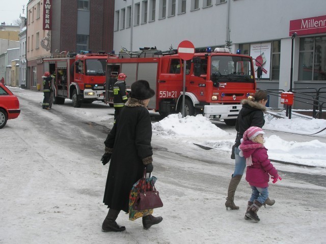 Pożar w magistracie w Wejherowie- strażacy ćwiczyli FOTO