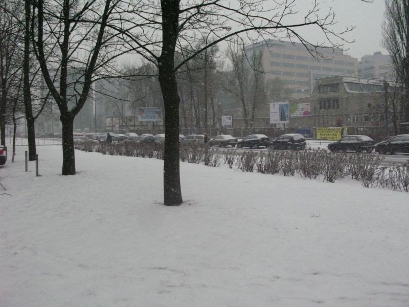 Obfite opady śniegu w Warszawie (ZDJĘCIA)