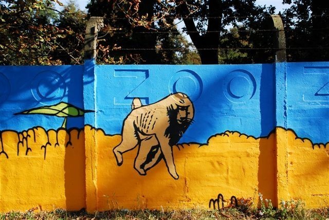 Wrocław: Graffiti na murach zoo (ZDJĘCIA INTERNAUTY)