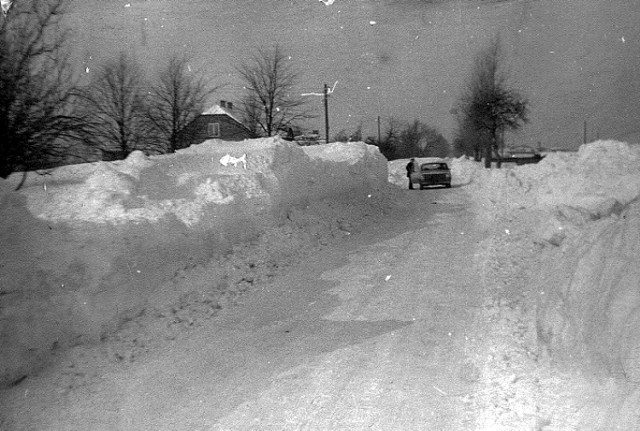 Jedna z zim stulecia w Gorlickiem, Bednarskie, 1987 rok
