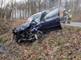 Dwa wypadki k. Tarnowa w promieniu 500 metrów, zderzył się samochód osobowy z ciężarówką oraz dwa samochody osobowe. Zdjęcia