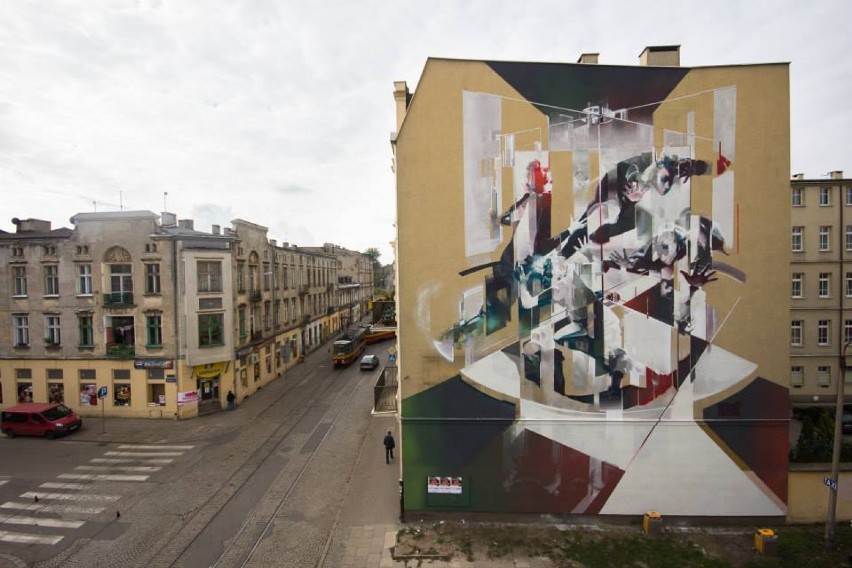 Przy ul. Legionów 57 można już oglądać ukończony mural autorstwa Tone.