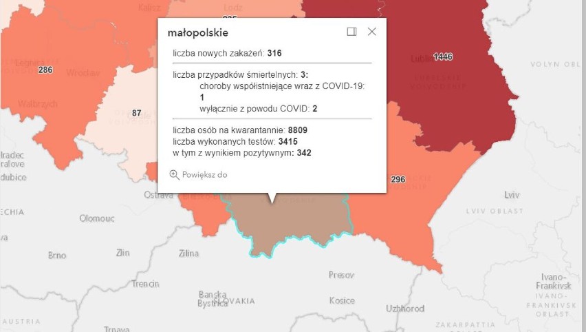 Koronawirus. Liczba nowych przypadków zakażeń w Polsce przekroczyła 6 tys. Duży wzrost zakażeń w regionie tarnowskim [RAPORT COVID 19]