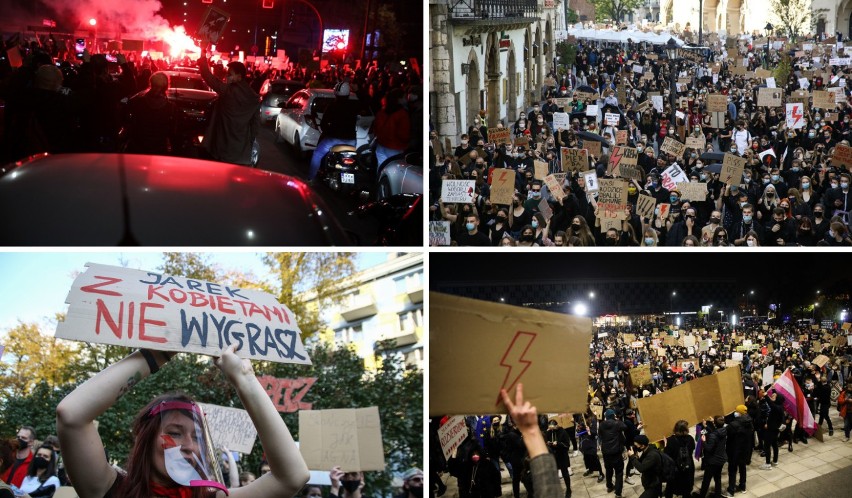 Strajk Kobiet w Krakowie. Planty, Rynek, siedziba PiS, Aleje. Tłumy ludzi na ulicach! [29.10]