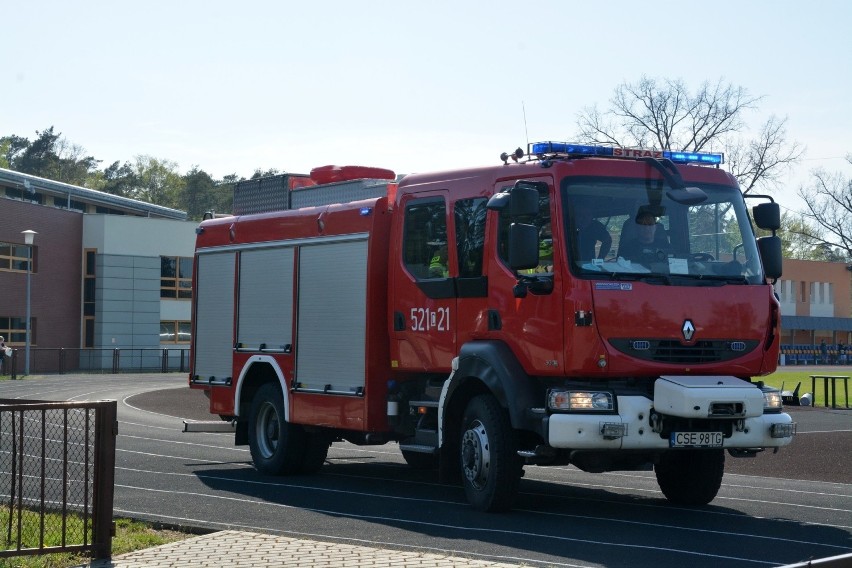 Na stadionie miejskim w Sępólnie interweniował śmigłowiec...